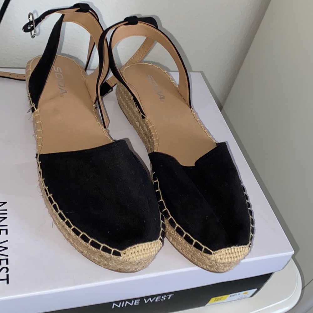 black slip on’s